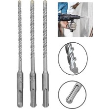 Gy Atelier Sds Plus Elmas Uçlu Matkap Ucu Seti, 3 Parça, 6mm-7mm-8mm, Hilti ile Uyumlu