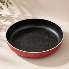 Gy Atelier 24 cm Kaliteli Granit Fırın Tepsisi 3 Kat Teflon Kaplamalı Börek Tepsisi Çok Amaçlı Tepsi