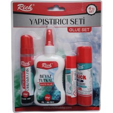 Gy Atelier Yapıştırıcı Seti 4'lü, Sıvı Yapıştırıcı ve Beyaz Tutkal