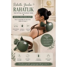 Gy Atelier 4d Yoğurmalı Isıtmalı Boyun Omuz Masaj Aleti 5 Parmaklı Yoğurma Kompakt Taşınabilir Şarjlı Derin Doku Masaj Cihazı 723739