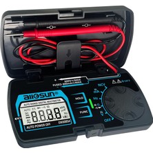 Gy Atelier Dijital Multimetre Cep Boyutu Dc Ac Voltaj Akım Test Cihazı Ncv Ohm Kapasitans Frekans Diyot ve Süreklilik Testi Otomatik Aralığı (EM3085A (Yükseltilmiş))