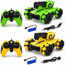 Gy Atelier Uzaktan Kumandalı Full Fonksiyon Şarjlı 2.4 Ghz Ikili Akrobat Savaşçı Araba, Çift Kumandalı Rc Stunt Araç Seti, Çocuklar Için Yarış ve Gösteri Oyuncak Arabası SYR-666-805