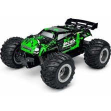 Gy Atelier Uzaktan Kumandalı Off Road Araba, 2.4g Full Fonksiyon 1:18 Şarjlı Rc Araç, Işıklı High Off Road Oyuncak, 2WD Büyük Tekerlekli Kumandalı Arazi Aracı,şarjlı Oyuncak Araba, DS-1258(A) (Yeşil)