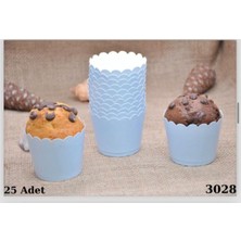Gy Atelier Makaron Mavi Muffin Cupcake Kek Kalıbı 25 Adet