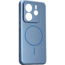 The Gencoo Xiaomi Redmi Note 14 4g Mika Pc Magsafe Kapak - Açık Mavi