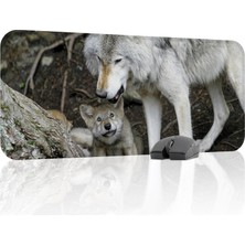 Gy Atelier Bozkurt Oyuncu Gaming Mouse Pad Kauçuk Kaymaz Taban Mousepad (V3, 70X30 Xl)