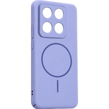 The Gencoo Xiaomi Mi 14T Pro Mika Pc Magsafe Kapak - Açık Mor