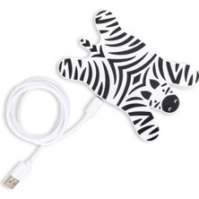 Gy Atelier M11039B Zebra Kablosuz Şarj Cihazı, Siyah Beyaz