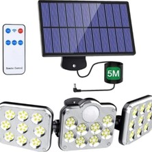 Gy Atelier 138 LED Güneş Enerjili 3 Mod Kumandalı 5 Metre Kaliteli Sensörlü Sokak Lambası