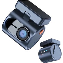 Gy Atelier Mini 3 Pro 2k 1296P Wdr Wi-Fi G-Sensörlü Gece Görüşlü Araç Kamerası Şeffaf LED Bildirim Ekranı