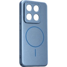 The Gencoo Xiaomi Mi 14T Pro Mika Pc Magsafe Kapak - Açık Mavi