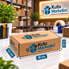 Kutu Marketim Kutumarketim 18X7,5X6 E Ticaret Kutusu - 25 Adet- Kilitli Kutu - Kargo Kutusu - Internet Kutusu - 0.27 Ds