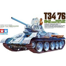 Tr 1/35 Russian Tank T34/76 1942 Plastik Tank Maket Kiti