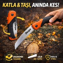 Gy Atelier Katlanır El Testeresi 180 Mm, Bahçe Tipi, Ergonomik, Turuncu