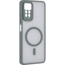 The Gencoo Xiaomi Redmi Note 11 Pro Loji Magsafe Kapak - Gri