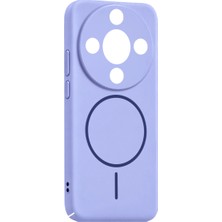 The Gencoo Huawei Honor Magic 8 Lite Mika Pc Magsafe Kapak - Açık Mor