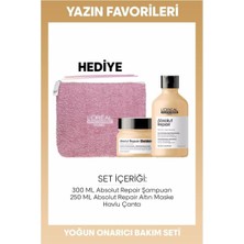 Gy Atelier Expert Absolut Repair Yoğun Onarıcı Bakım Seti, 300 ml Şampuan, 250 ml Maske, Havlu Çanta