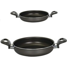 Gy Atelier Onyx Ikili Set Kapaksız Teflon Sahan, 18-22CM Dtteflon-Ikili