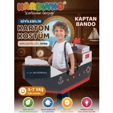 Kardinno Kaptan Bando Eğitici Oyuncak Karton Giyilebilir Çocuk Kostümü Etkinlik Parti Kostümü