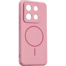 The Gencoo Xiaomi Redmi Note 13 Pro 4g Mika Pc Magsafe Kapak - Pembe
