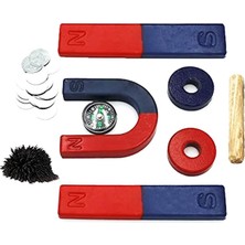 Gy Atelier Çocuklar Için Mıknatıslar Sınıf Öğrencileri Eğitim Bilimi Deney Çocuk Mıknatıslar Kiti Seti Dahil Bar/yüzük/at Nalı Mıknatıslar/pusula/demir Dosyalar