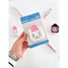 Kağıt Gemi Dükkan 3’ü 1 Arada Köşe Yuvarlama Özellikli Köşe Kesici Delgeç / Pembe