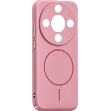 The Gencoo Huawei Honor Magic 8 Lite Mika Pc Magsafe Kapak - Pembe