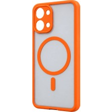 The Gencoo Xiaomi Poco X8 Pro Max Loji Magsafe Kapak - Turuncu