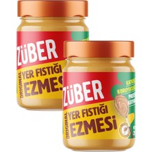 Gy Atelier Züber Organik Yer Fıstığı Ezmesi, Glutensiz, Yüksek Protein, Katkısız ve Koruyucusuz, 315 Gr, 2'li Paket