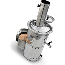 Tr Pelet Yakıtlı Dumansız Paslanmaz Çelik 4 Litre Semaver (Peletli)