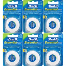 Tr Essential Floss Naneli ve Mumlu Diş Ipi 50 M x 6 Adet