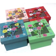 Gy Atelier 11X11X8CM Boyutlarında Ağaç Desenli Boncuklu Ahşap Hediye Kutusu Kaliteli Ahşaptan Üretilmiştir