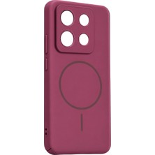 The Gencoo Xiaomi Redmi Note 13 4g Mika Pc Magsafe Kapak - Bordo