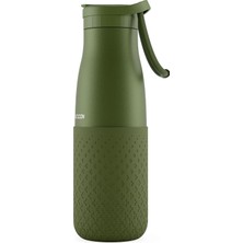 Tr 500 ml Pipetli Haki Çelik Matara/termos - Silikon Gövdeli (Plus) - 50012