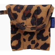 Baggu Puffy Leopard Desenli Kapitone Kulaklık Kılıfı