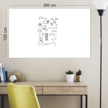 Pi Papers Akıllı Kağıt Beyaz 120 x 200 cm 2 Adet Elektrostatik Özellikli İnovatif Yazı Tahtası