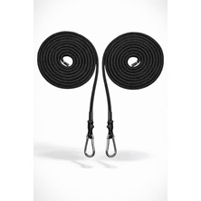Gy Atelier Pilates Reformer Çekme Halatı - 1 Çift Yoga Pilates Reformer Ipi - Paracord Ip - 8mm - 300 cm x 2 Adet Reformer Çekme Halatı
