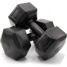Tr 5 kg Siyah Dambıl Seti 5 kg x 2 Adet Toplam 10 kg Ağırlık Seti, 1/10TT