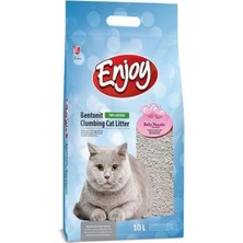 Gy Atelier Bentonit Topaklanan Kedi Kumu, Bebek Pudra Kokulu, Doğal, 10 Lt