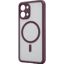 The Gencoo Xiaomi Poco X8 Pro Max Loji Magsafe Kapak - Bordo