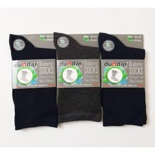 Gy Atelier Dündar Diyabet Çorap, Unisex, 36-40 Beden, Karışık Renkli, 3'lü Set