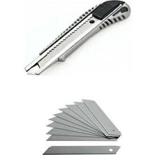 Gy Atelier Metal Maket Bıçağı Falçata 10 Adet Yedek Bıçak Büyük Boy Maket Set