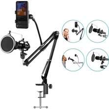 Gy Atelier NB39 Pro Masa Tipi Mikrofon Standı, Pop Filtre, 70 cm