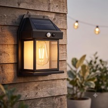Gy Atelier 20W Güneş Enerjili Cata Gece Solar Duvar Apliği - Hareket Sensörlü ve Gece Boyu Yanan 3 Farklı Işık Modlu, 3200K Günışığı IP44 Su Geçirmez Dış Mekan Aydınlatma