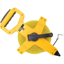 Gy Atelier Açık Makara Fiberglas Şerit Metre, 165 Ayak Mezurası, Mühendisler, Dış Mekan, Atletik Alanlar Için Inç/metrik Ölçek, Darbeye Dayanıklı Abs Kabuk (165 Ft/50 M)