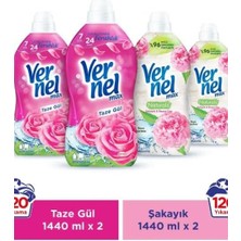 Gy Atelier Max Konsantre Çamaşır Yumuşatıcısı 4 x 1440ML (240 Yıkama) 2 Taze Gül + 2 Şakayık