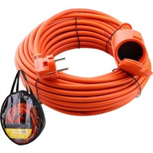 Gy Atelier Uzatma Kablosu 20 Metre 3x2.5 mm Cca Tekli Grup Fiş Priz Kapaklı Monofaze Ev Tipi Topraklı Kablolu
