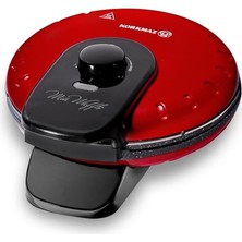 Gy Atelier Mia Waffle Makinesi A319-04, 850 Watt, 19 Cm, Granit Kaplama, Kırmızı