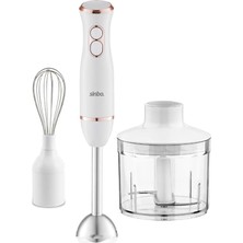Gy Atelier SHB-7530 Çok Fonksiyonlu El Blender Seti - Rose Gold – Doğrayıcı &amp; Çırpıcı Aparatlı