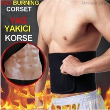 Gy Atelier Termal Hızlı Terleme Kemeri Terleten Yağ Yakan Neopren Kumaş Korse Sauna Etkili Kemer (Kadın-Erkek) (Siyah)